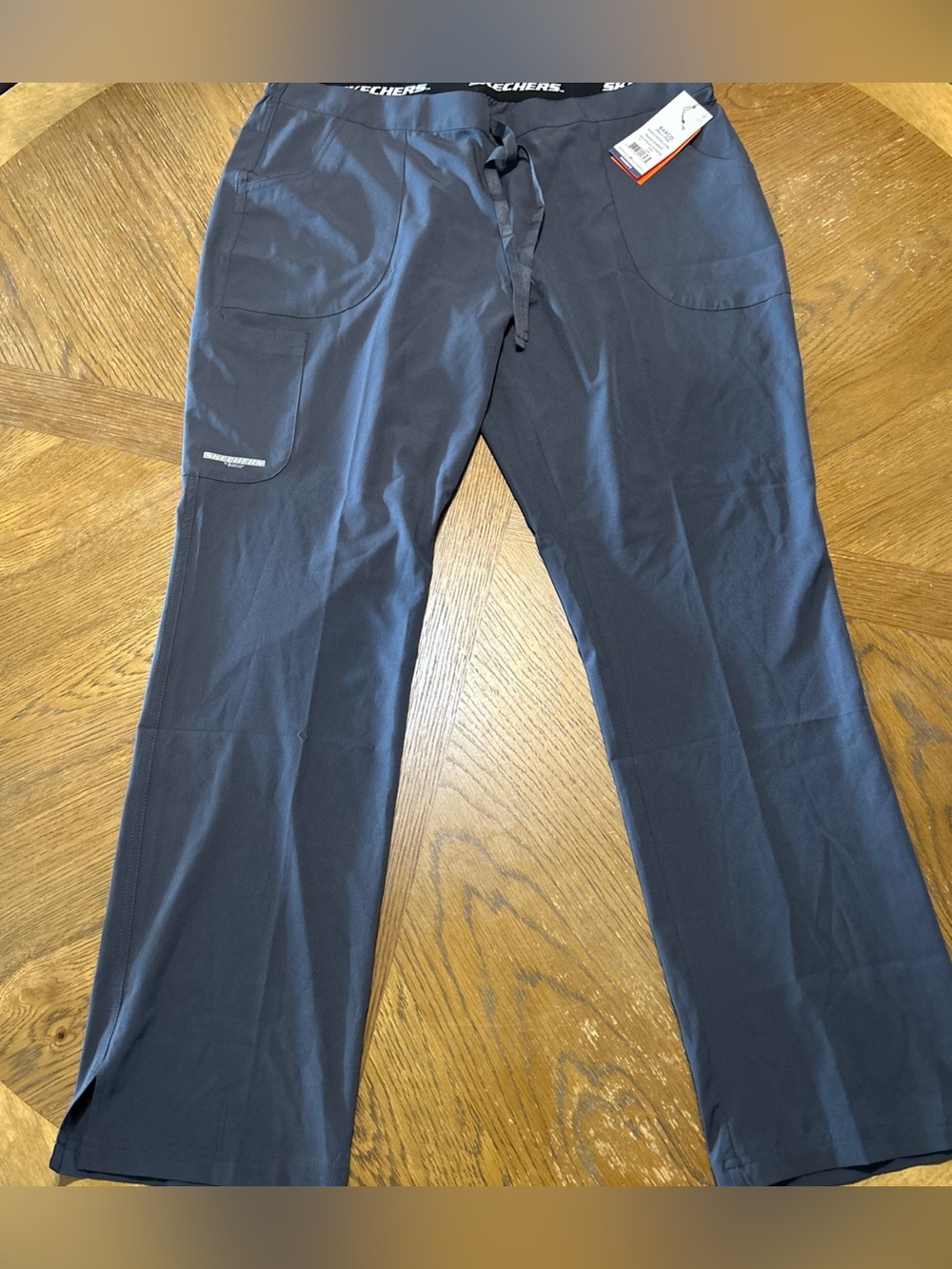 Sketchers Barco Uniform 3PKT Reliance Cargo Scrubs Pants Womens XL Pewter Gray